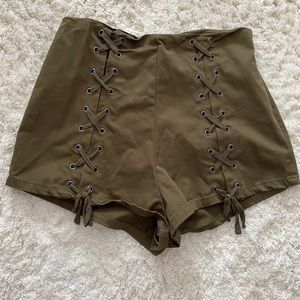 🌻CLEARANCE SALE🌻 Forever 21 lace up shorts